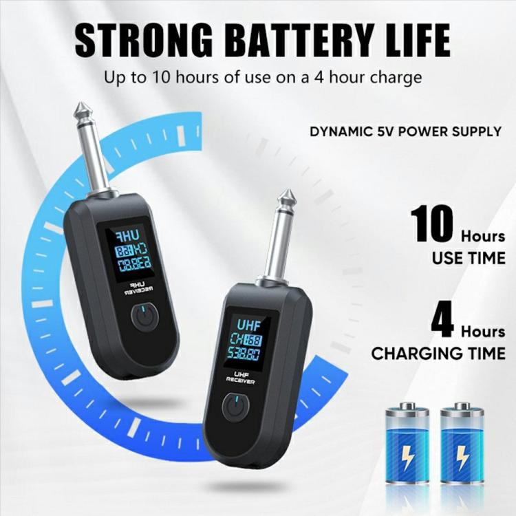 K1 For Handheld Dynamic Mic Wired to Wireless Microphone Converter, 1 Transmitter + 1 Receiver