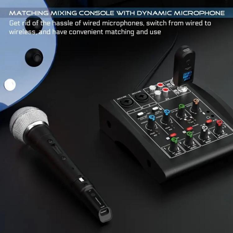 K1 For Handheld Dynamic Mic Wired to Wireless Microphone Converter, 2 Transmitter + 1 Receiver