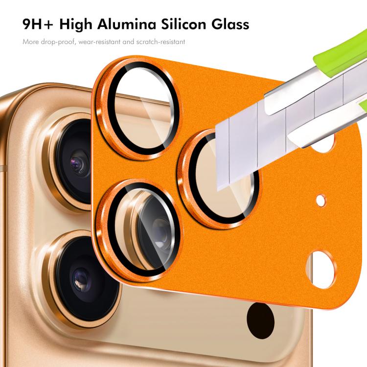 ENKAY Anti-reflection Camera Lens Frosted Armor Aluminium Alloy Tempered Glass Film