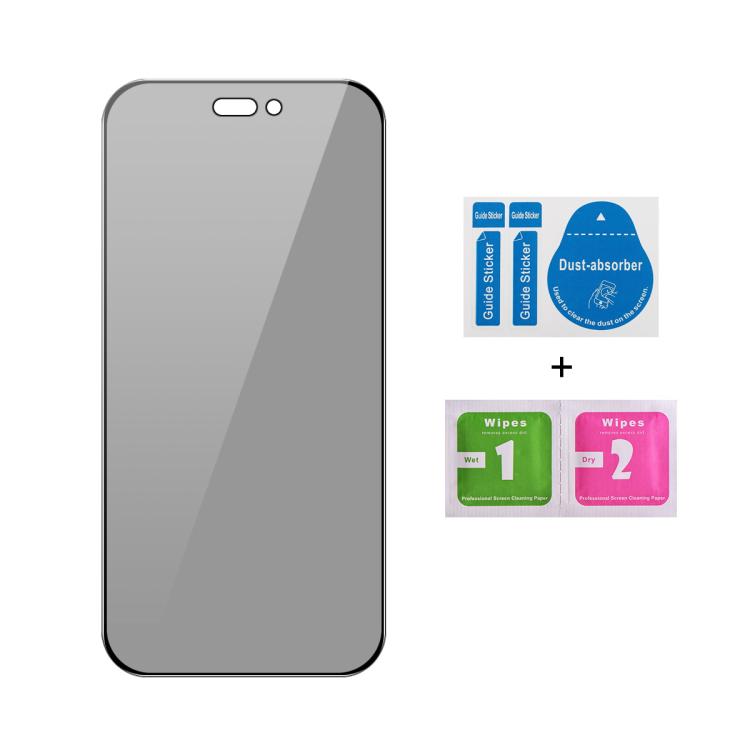 JUNSUNMAY 25pcs Silk Print Full Coverage Privacy Tempered Glass Film