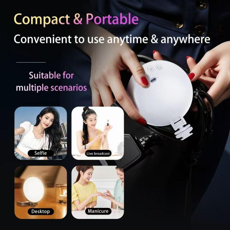 A01 Smartphone Photography Live Streaming Round LED Fill Light Portable Selfie Light