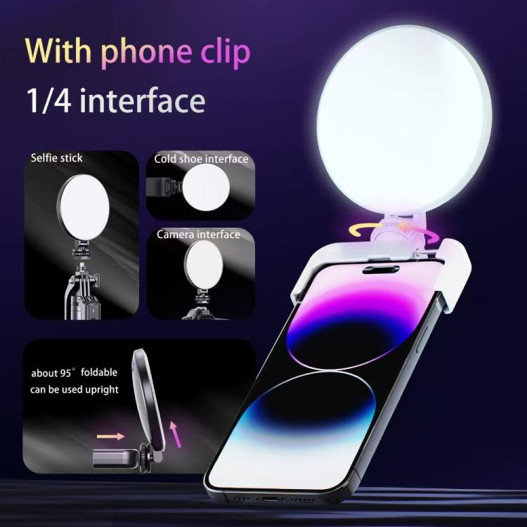 A01 Smartphone Photography Live Streaming Round LED Fill Light Portable Selfie Light