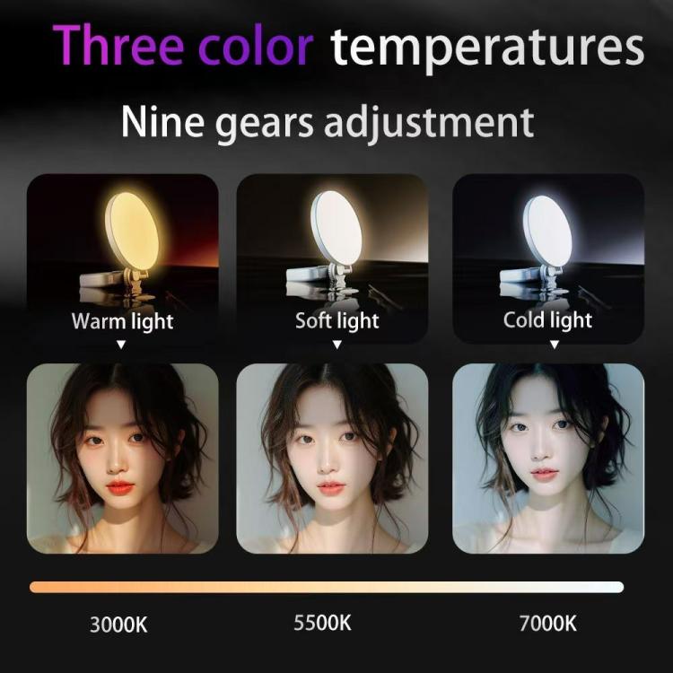 A01 Smartphone Photography Live Streaming Round LED Fill Light Portable Selfie Light