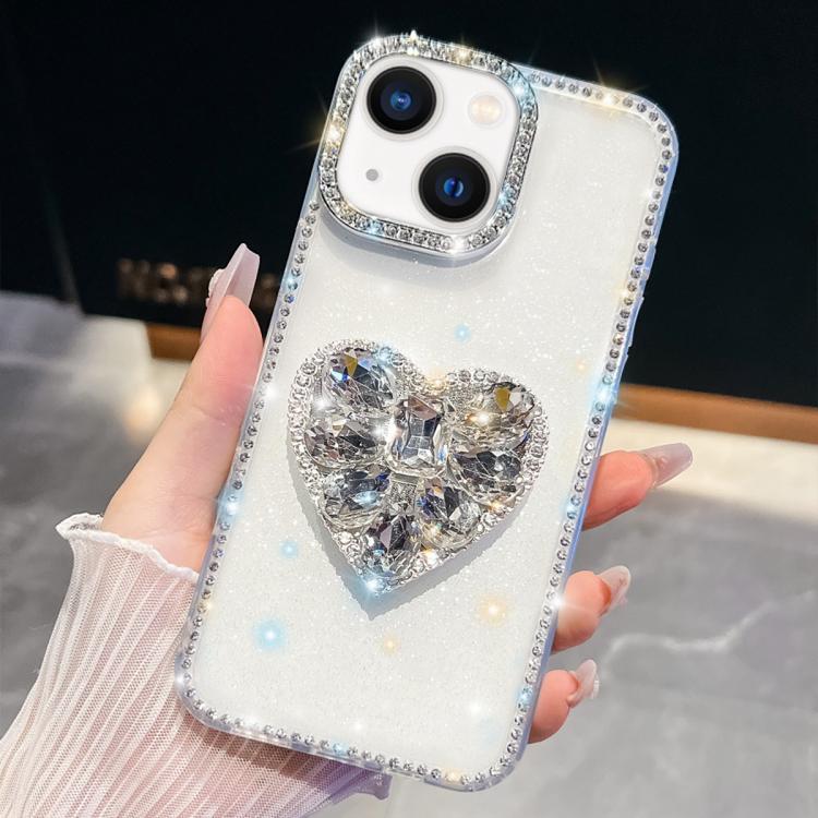 Diamond Glitter Gemstone Heart Holder Phone Case