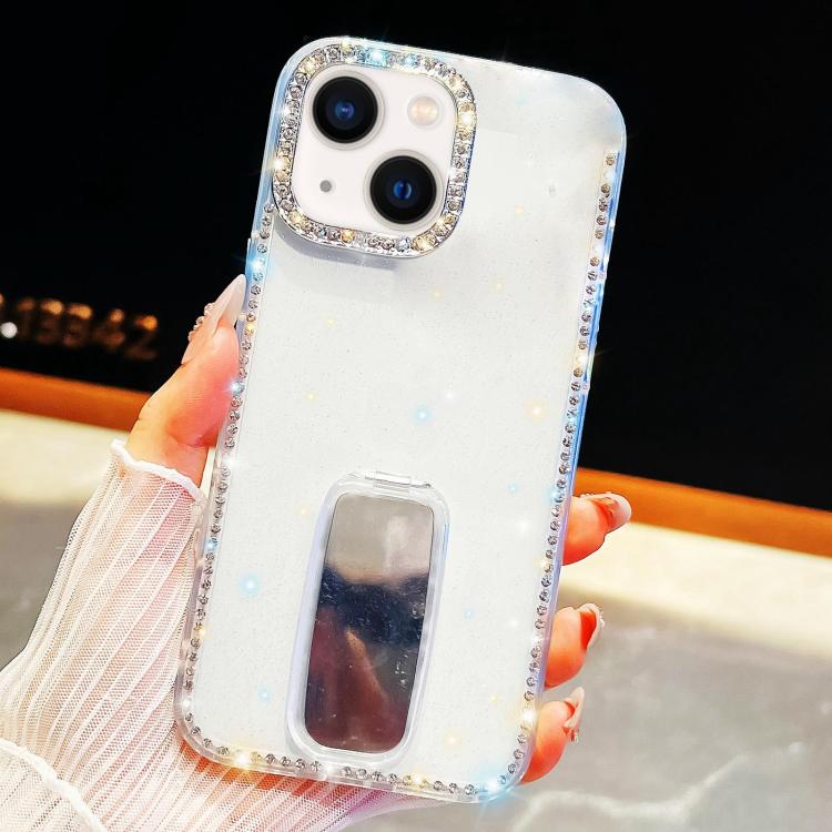 Rhinestone Glitter TPU 4-corners Anti-fall Phone Case with Holder