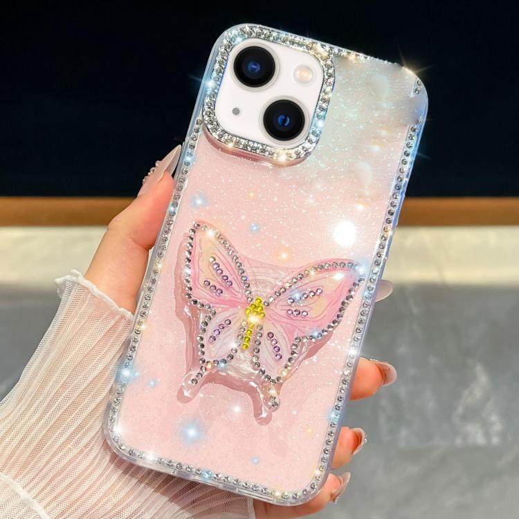 Diamond Glitter Butterfly Holder Phone Case