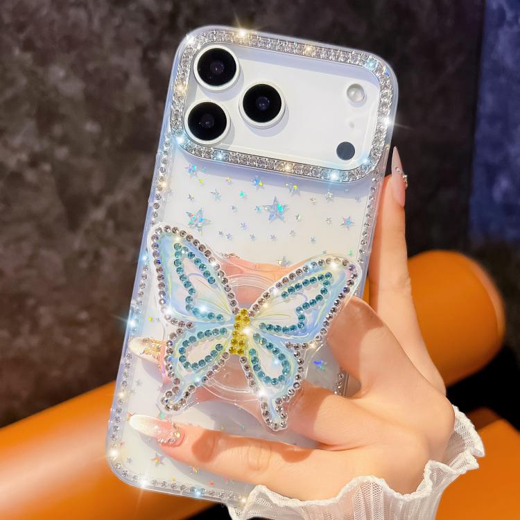Diamond Glitter Butterfly Holder Phone Case
