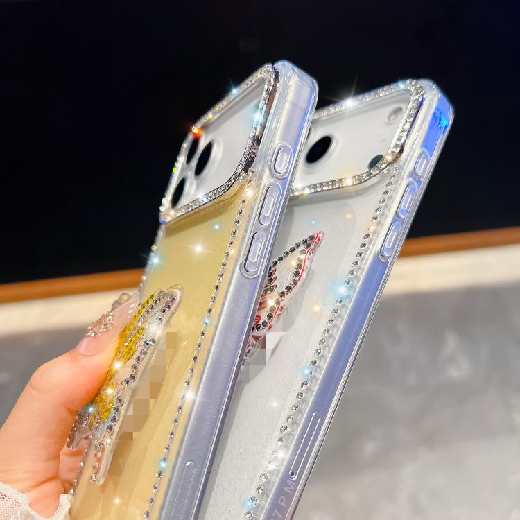 Diamond Glitter Butterfly Holder Phone Case