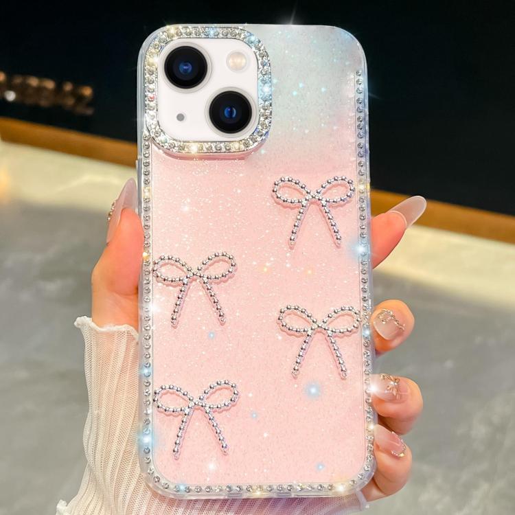 Diamond Glitter Bow-knot Four-Corner Shockproof Phone Case