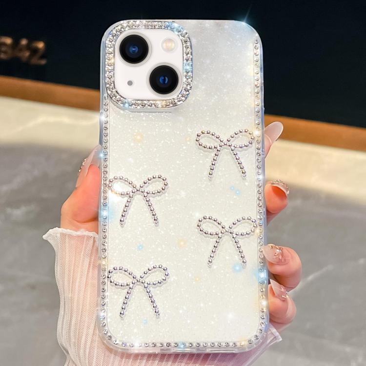 Diamond Glitter Bow-knot Four-Corner Shockproof Phone Case