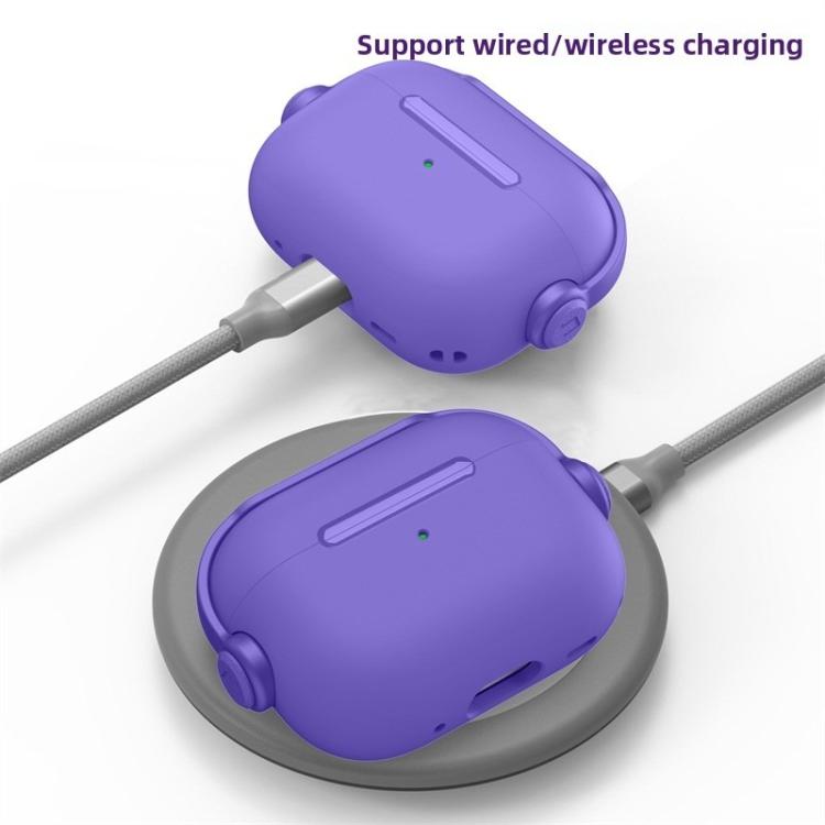 Lock TPU Hybrid PC Earphone Protective Cover with Ring Rope