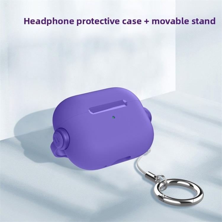 Lock TPU Hybrid PC Earphone Protective Cover with Ring Rope