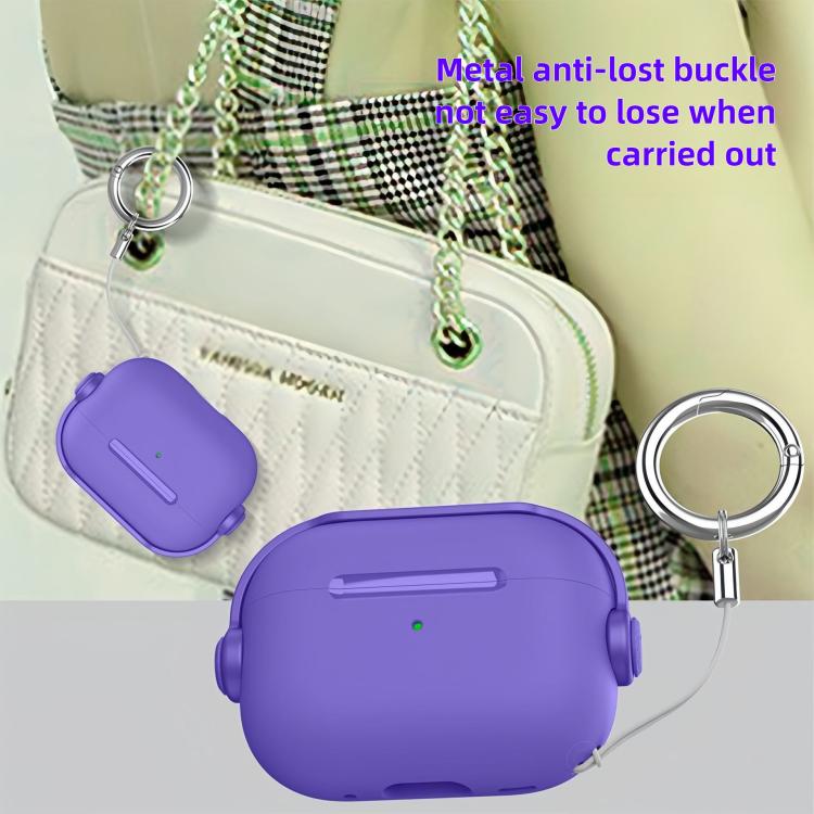 Lock TPU Hybrid PC Earphone Protective Cover with Ring Rope