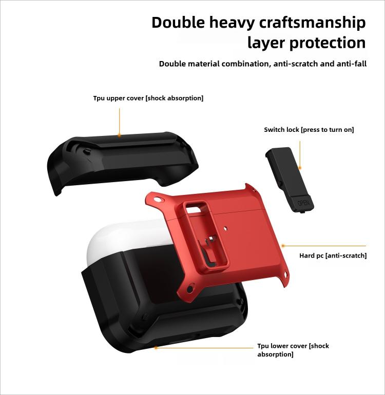 Lock TPU Hybrid PC Earphone Protective Cover