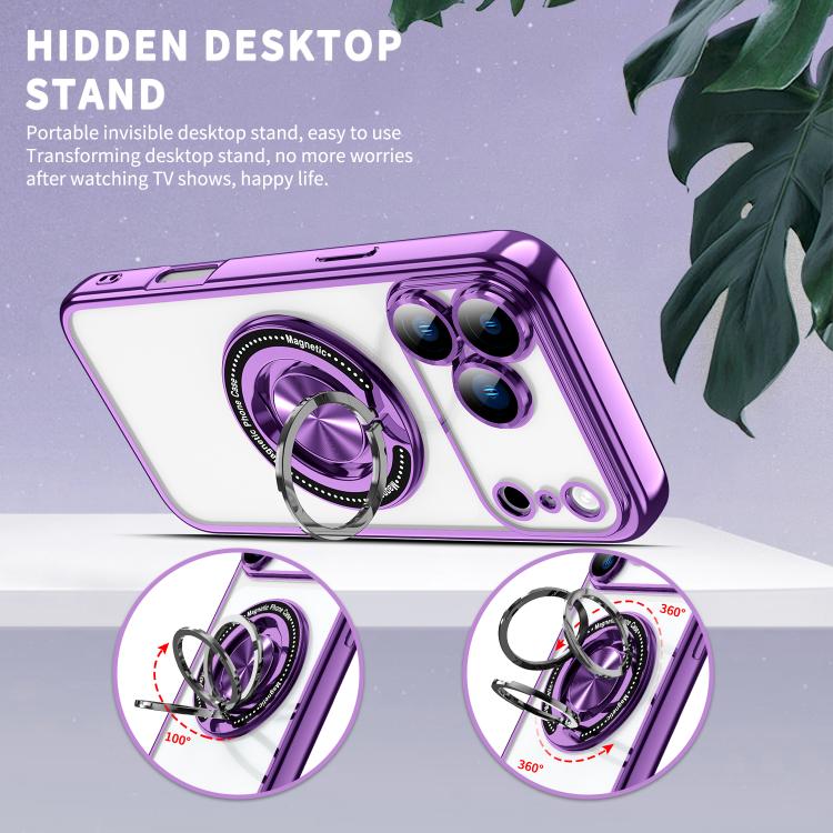 Colorful 360 Invisible Ring MagSafe Phone Case