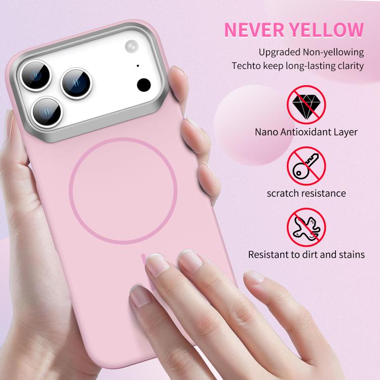 Gold Armor PC Thin Circle MagSafe Shockproof Phone Case