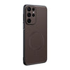 Plain Leather MagSafe Shockproof Phone Case, For Samsung Galaxy S23 Ultra 5G, For Samsung Galaxy S23+ 5G, For Samsung Galaxy S23 5G