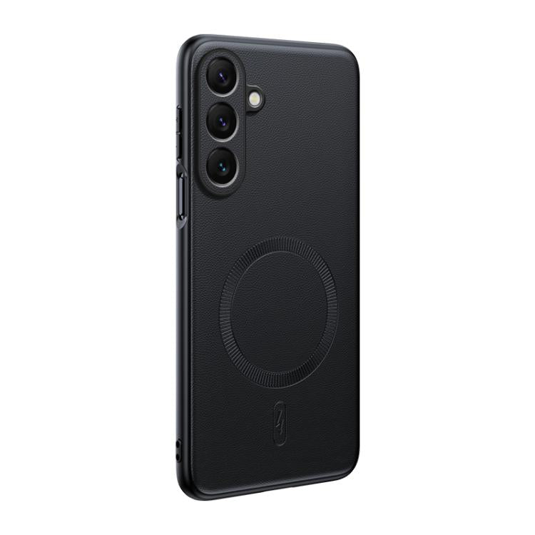 Plain Leather MagSafe Shockproof Phone Case, For Samsung Galaxy S26+ 5G, For Samsung Galaxy S26 Ultra 5G, For Samsung Galaxy S26 5G, For Samsung Galaxy S25 Edge 5G, For Samsung Galaxy S25 5G, For Samsung Galaxy S25+ 5G, For Samsung Galaxy S25 Ultra 5G ...