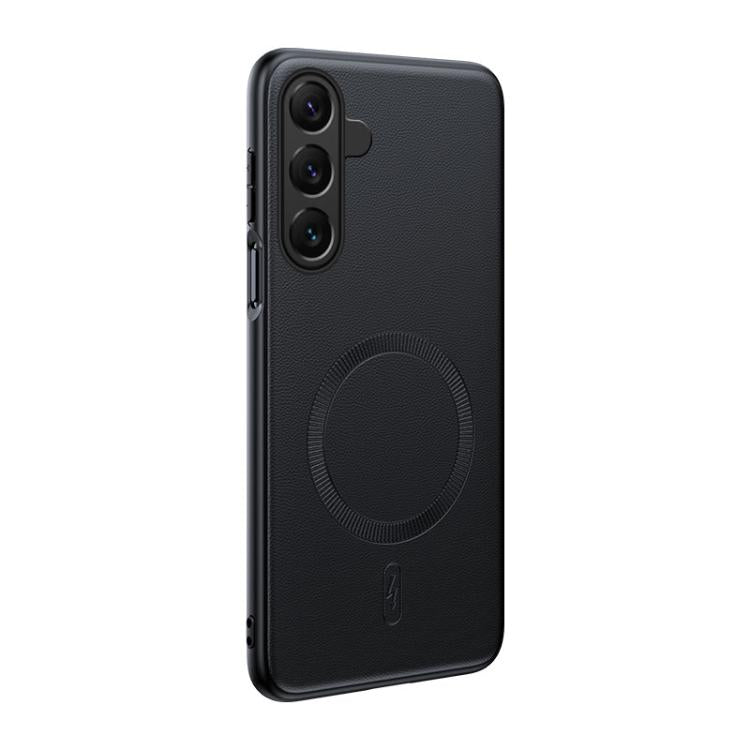 Plain Leather MagSafe Shockproof Phone Case, For Samsung Galaxy S26+ 5G, For Samsung Galaxy S26 Ultra 5G, For Samsung Galaxy S26 5G, For Samsung Galaxy S25 Edge 5G, For Samsung Galaxy S25 5G, For Samsung Galaxy S25+ 5G, For Samsung Galaxy S25 Ultra 5G ...