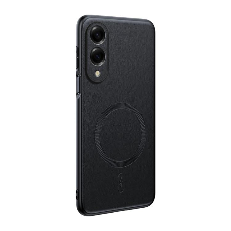 Plain Leather MagSafe Shockproof Phone Case, For Samsung Galaxy S26+ 5G, For Samsung Galaxy S26 Ultra 5G, For Samsung Galaxy S26 5G, For Samsung Galaxy S25 Edge 5G, For Samsung Galaxy S25 5G, For Samsung Galaxy S25+ 5G, For Samsung Galaxy S25 Ultra 5G ...