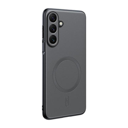 Plain Leather MagSafe Shockproof Phone Case, For Samsung Galaxy S26+ 5G, For Samsung Galaxy S26 Ultra 5G, For Samsung Galaxy S26 5G, For Samsung Galaxy S25 Edge 5G, For Samsung Galaxy S25 5G, For Samsung Galaxy S25+ 5G, For Samsung Galaxy S25 Ultra 5G ...