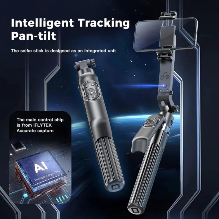 Q565 Anti Shake Extendable 4-Leg Stand Smartphone Facial Tracking Gimbal Selfie Stick