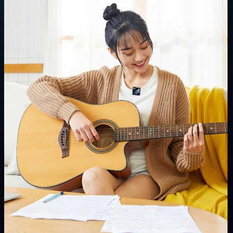 Mini Wireless Lavalier Microphone with 3 in 1 Receiver and Dual Microphone for Interview / Vlog / Podcast