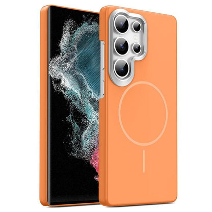 Gold Armor PC Thin Circle MagSafe Shockproof Phone Case, For Samsung Galaxy A33 5G, For Samsung Galaxy A13 4G, For Samsung Galaxy S22 Ultra 5G, For Samsung Galaxy A32 4G, For Samsung Galaxy A52 5G