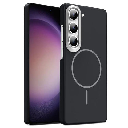 Gold Armor PC Thin Circle MagSafe Shockproof Phone Case, For Samsung Galaxy A34 5G, For Samsung Galaxy A54 5G, For Samsung Galaxy S23 Ultra 5G, For Samsung Galaxy S23 5G, For Samsung Galaxy A53 5G