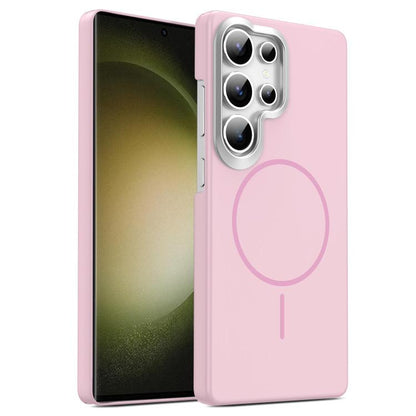 Gold Armor PC Thin Circle MagSafe Shockproof Phone Case, For Samsung Galaxy A34 5G, For Samsung Galaxy A54 5G, For Samsung Galaxy S23 Ultra 5G, For Samsung Galaxy S23 5G, For Samsung Galaxy A53 5G
