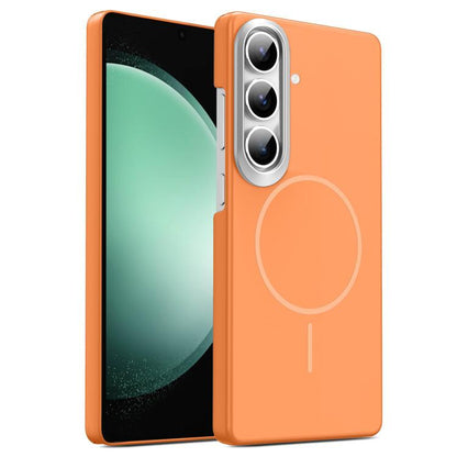 Gold Armor PC Thin Circle MagSafe Shockproof Phone Case, For Samsung Galaxy A05, For Samsung Galaxy A05s, For Samsung Galaxy A25 5G, For Samsung Galaxy S23 FE 5G, For Samsung Galaxy A24 4G