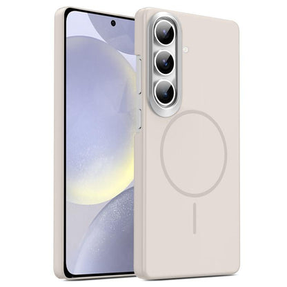 Gold Armor PC Thin Circle MagSafe Shockproof Phone Case, For Samsung Galaxy A55 5G, For Samsung Galaxy A35 5G, For Samsung Galaxy S24 Ultra 5G, For Samsung Galaxy S24+ 5G, For Samsung Galaxy S24 5G