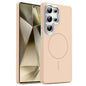 Gold Armor PC Thin Circle MagSafe Shockproof Phone Case, For Samsung Galaxy A55 5G, For Samsung Galaxy A35 5G, For Samsung Galaxy S24 Ultra 5G, For Samsung Galaxy S24+ 5G, For Samsung Galaxy S24 5G
