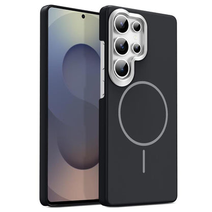 Gold Armor PC Thin Circle MagSafe Shockproof Phone Case, For Samsung Galaxy S25+ 5G, For Samsung Galaxy S25 Ultra 5G, For Samsung Galaxy A16 5G, For Samsung Galaxy A06 4G, For Samsung Galaxy S24 FE 5G