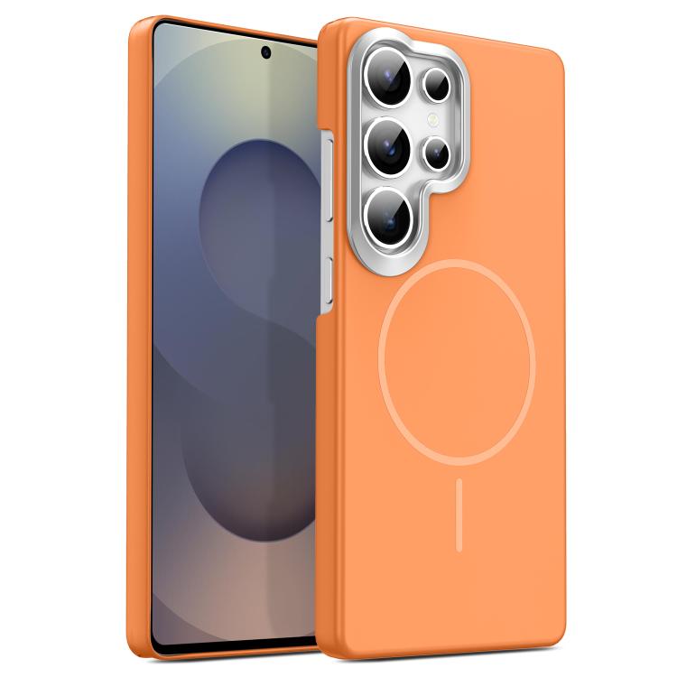 Gold Armor PC Thin Circle MagSafe Shockproof Phone Case, For Samsung Galaxy S25+ 5G, For Samsung Galaxy S25 Ultra 5G, For Samsung Galaxy A16 5G, For Samsung Galaxy A06 4G, For Samsung Galaxy S24 FE 5G