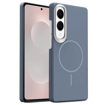 Gold Armor PC Thin Circle MagSafe Shockproof Phone Case, For Samsung Galaxy S25 Edge 5G, For Samsung Galaxy A56 5G, For Samsung Galaxy A26 5G, For Samsung Galaxy A36 5G, For Samsung Galaxy S25 5G