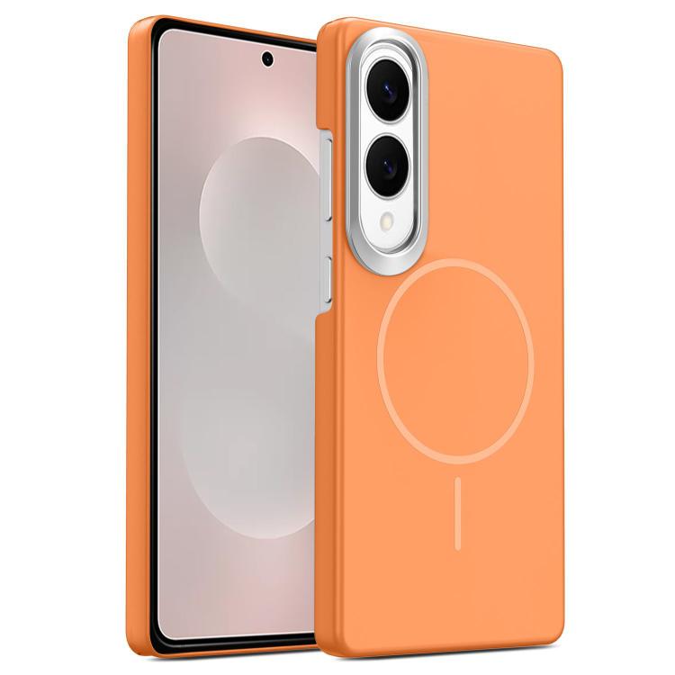 Gold Armor PC Thin Circle MagSafe Shockproof Phone Case, For Samsung Galaxy S25 Edge 5G, For Samsung Galaxy A56 5G, For Samsung Galaxy A26 5G, For Samsung Galaxy A36 5G, For Samsung Galaxy S25 5G