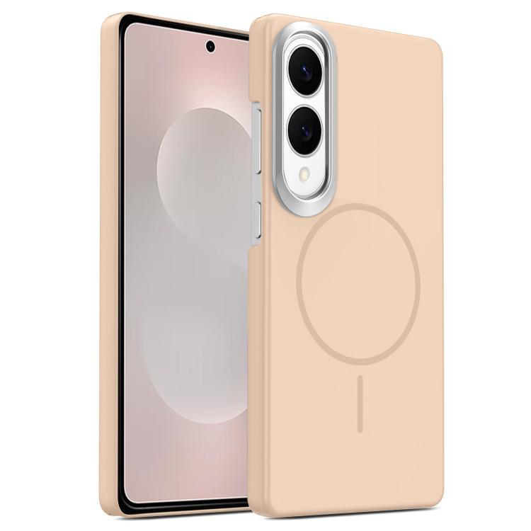 Gold Armor PC Thin Circle MagSafe Shockproof Phone Case, For Samsung Galaxy S25 Edge 5G, For Samsung Galaxy A56 5G, For Samsung Galaxy A26 5G, For Samsung Galaxy A36 5G, For Samsung Galaxy S25 5G