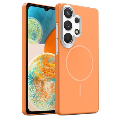 Gold Armor PC Thin Circle MagSafe Shockproof Phone Case, For Samsung Galaxy A15 4G / 5G, For Samsung Galaxy A23 4G / 5G, For Samsung Galaxy A14 4G / 5G