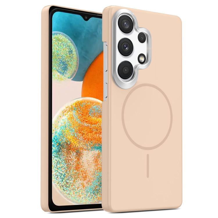 Gold Armor PC Thin Circle MagSafe Shockproof Phone Case, For Samsung Galaxy A15 4G / 5G, For Samsung Galaxy A23 4G / 5G, For Samsung Galaxy A14 4G / 5G