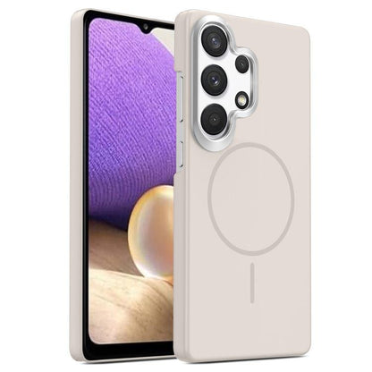 Gold Armor PC Thin Circle MagSafe Shockproof Phone Case, For Samsung Galaxy A33 5G, For Samsung Galaxy A13 4G, For Samsung Galaxy S22 Ultra 5G, For Samsung Galaxy A32 4G, For Samsung Galaxy A52 5G
