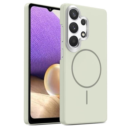 Gold Armor PC Thin Circle MagSafe Shockproof Phone Case, For Samsung Galaxy A33 5G, For Samsung Galaxy A13 4G, For Samsung Galaxy S22 Ultra 5G, For Samsung Galaxy A32 4G, For Samsung Galaxy A52 5G