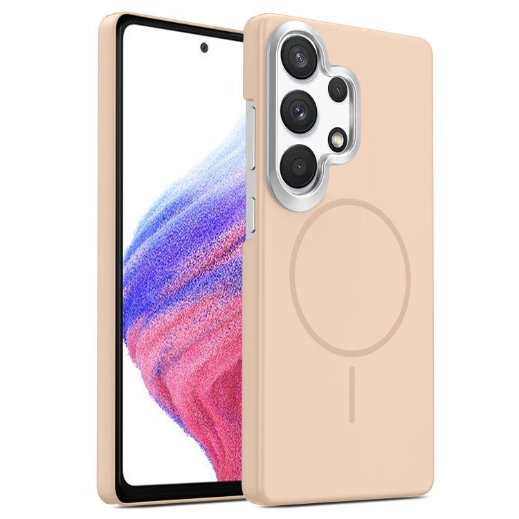 Gold Armor PC Thin Circle MagSafe Shockproof Phone Case, For Samsung Galaxy A34 5G, For Samsung Galaxy A54 5G, For Samsung Galaxy S23 Ultra 5G, For Samsung Galaxy S23 5G, For Samsung Galaxy A53 5G