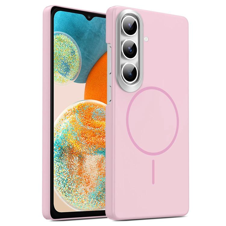 Gold Armor PC Thin Circle MagSafe Shockproof Phone Case, For Samsung Galaxy A05, For Samsung Galaxy A05s, For Samsung Galaxy A25 5G, For Samsung Galaxy S23 FE 5G, For Samsung Galaxy A24 4G