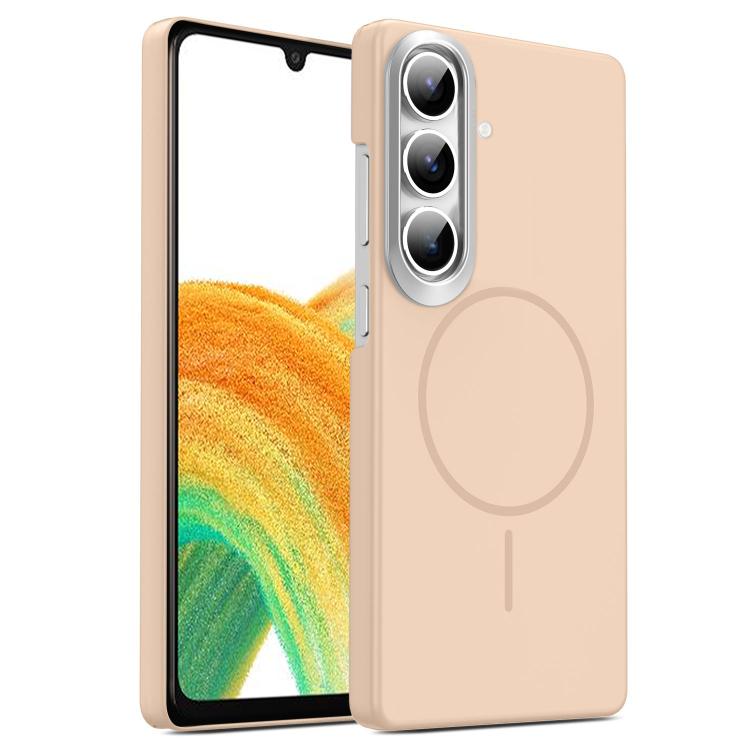 Gold Armor PC Thin Circle MagSafe Shockproof Phone Case, For Samsung Galaxy A34 5G, For Samsung Galaxy A54 5G, For Samsung Galaxy S23 Ultra 5G, For Samsung Galaxy S23 5G, For Samsung Galaxy A53 5G