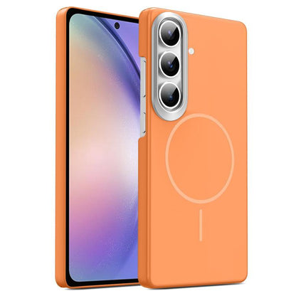 Gold Armor PC Thin Circle MagSafe Shockproof Phone Case, For Samsung Galaxy A34 5G, For Samsung Galaxy A54 5G, For Samsung Galaxy S23 Ultra 5G, For Samsung Galaxy S23 5G, For Samsung Galaxy A53 5G