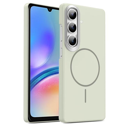 Gold Armor PC Thin Circle MagSafe Shockproof Phone Case, For Samsung Galaxy A05, For Samsung Galaxy A05s, For Samsung Galaxy A25 5G, For Samsung Galaxy S23 FE 5G, For Samsung Galaxy A24 4G