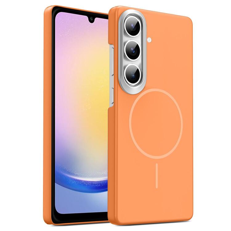 Gold Armor PC Thin Circle MagSafe Shockproof Phone Case, For Samsung Galaxy A05, For Samsung Galaxy A05s, For Samsung Galaxy A25 5G, For Samsung Galaxy S23 FE 5G, For Samsung Galaxy A24 4G