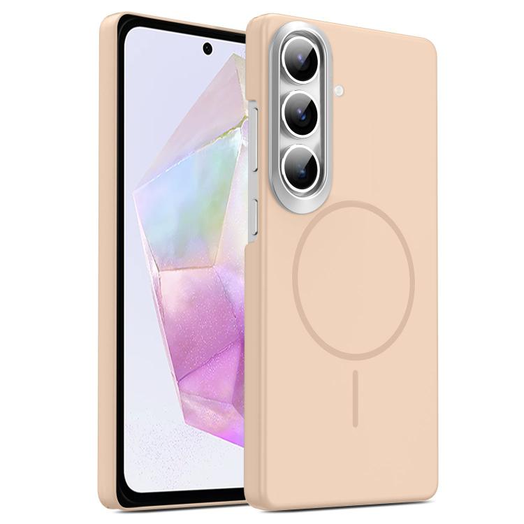 Gold Armor PC Thin Circle MagSafe Shockproof Phone Case, For Samsung Galaxy A55 5G, For Samsung Galaxy A35 5G, For Samsung Galaxy S24 Ultra 5G, For Samsung Galaxy S24+ 5G, For Samsung Galaxy S24 5G