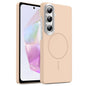 Gold Armor PC Thin Circle MagSafe Shockproof Phone Case, For Samsung Galaxy A55 5G, For Samsung Galaxy A35 5G, For Samsung Galaxy S24 Ultra 5G, For Samsung Galaxy S24+ 5G, For Samsung Galaxy S24 5G